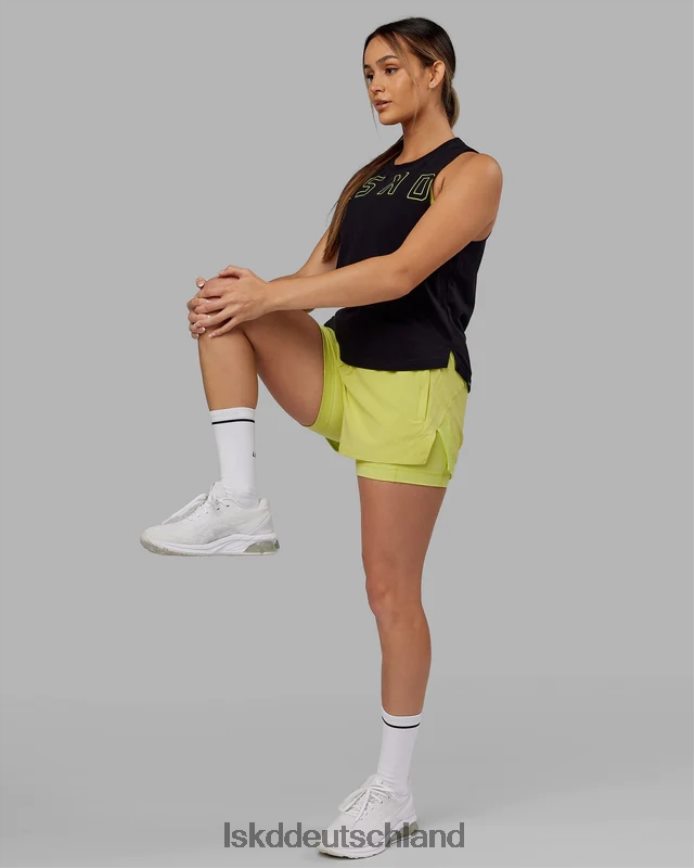Frauen LSKD Challenger Liner Run Short – Zitrusgrün Bekleidung VD2NLV788