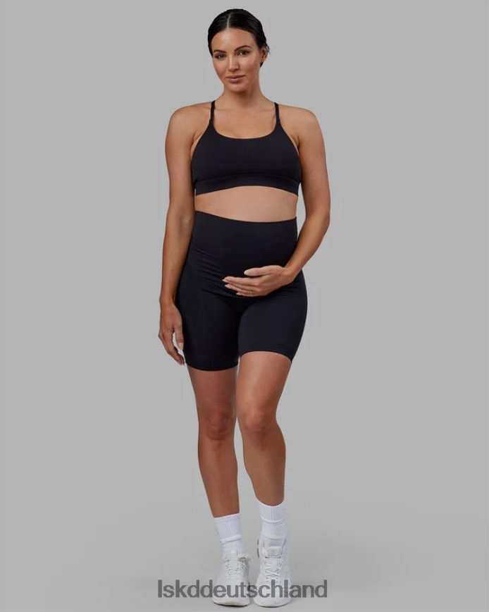 Frauen LSKD Elixir Umstandsshorts in mittlerer Länge – Schwarz Bekleidung VD2NLV585
