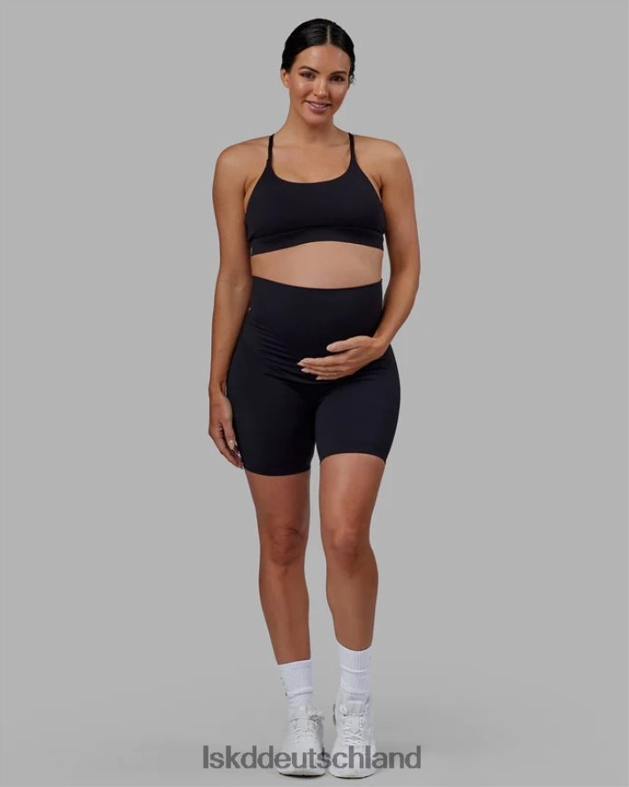 Frauen LSKD Elixir Umstandsshorts in mittlerer Länge – Schwarz Bekleidung VD2NLV585