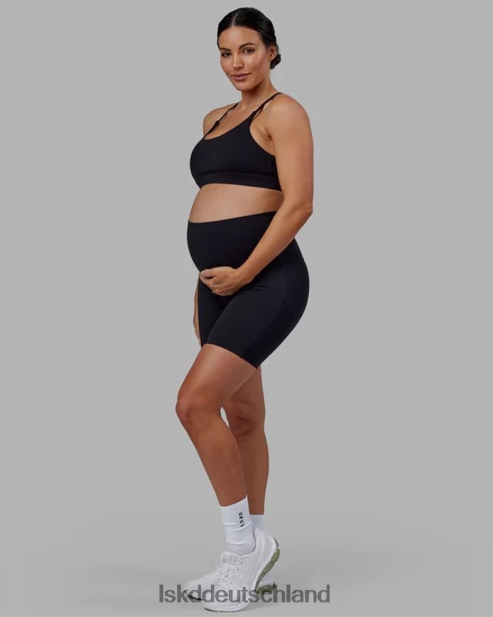 Frauen LSKD Elixir Umstandsshorts in mittlerer Länge – Schwarz Bekleidung VD2NLV585