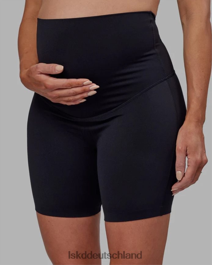 Frauen LSKD Elixir Umstandsshorts in mittlerer Länge – Schwarz Bekleidung VD2NLV585