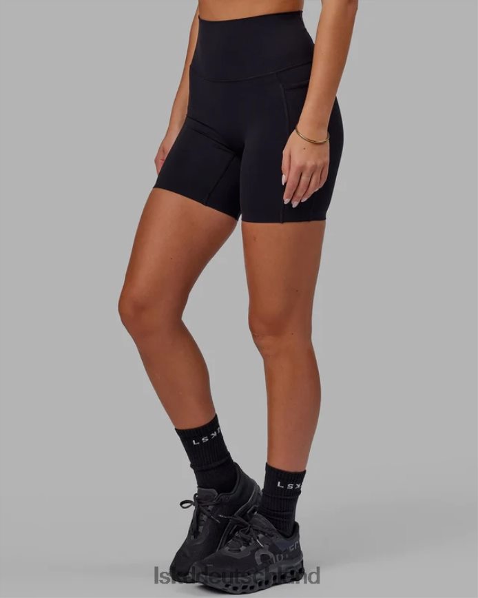Frauen LSKD Elixir mittellange Shorts mit Taschen – Schwarz Bekleidung VD2NLV564