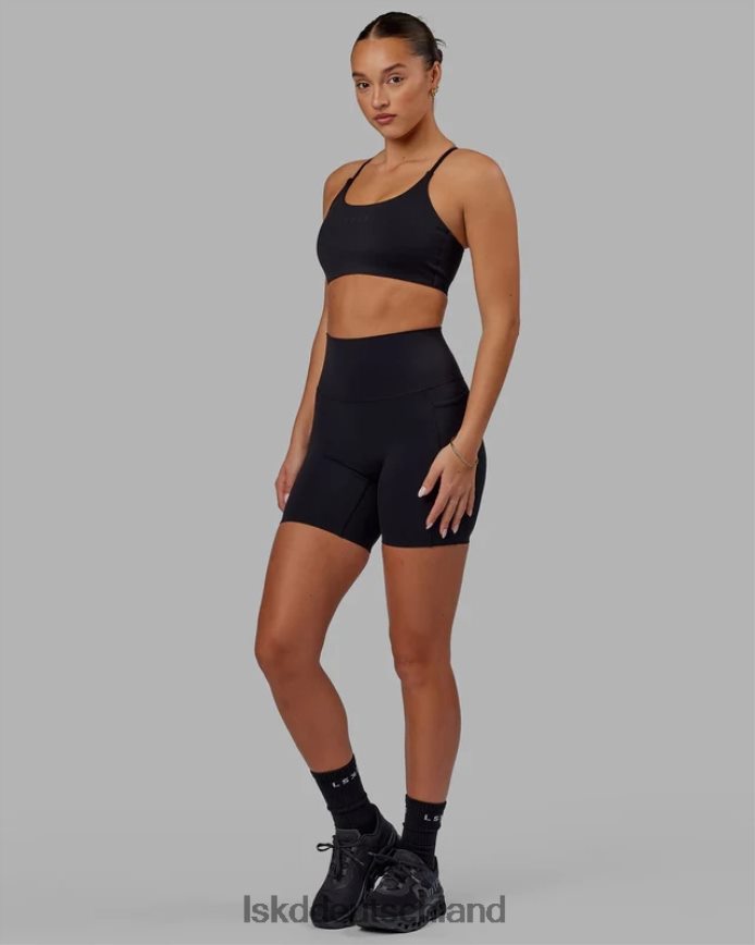Frauen LSKD Elixir mittellange Shorts mit Taschen – Schwarz Bekleidung VD2NLV564