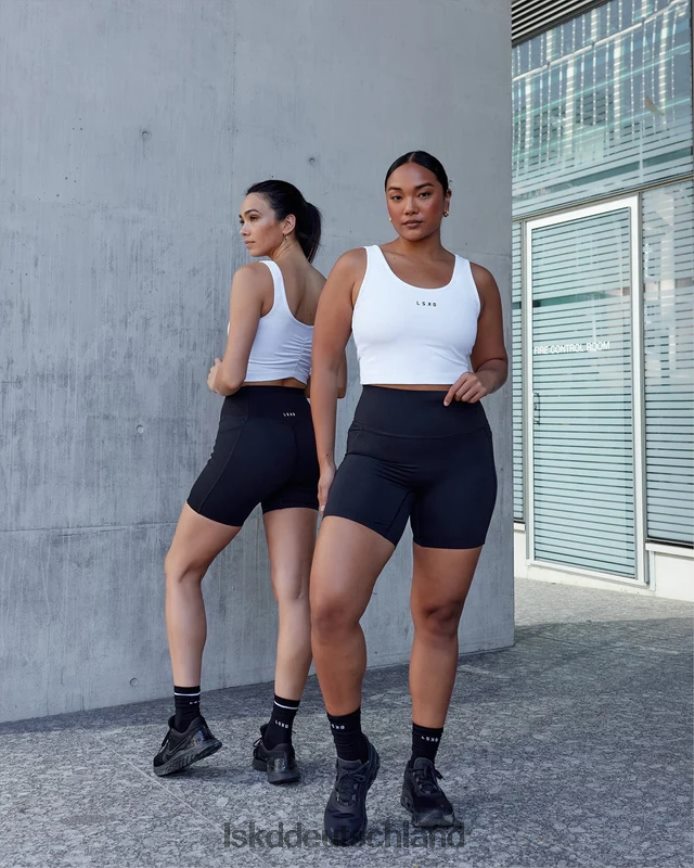 Frauen LSKD Elixir mittellange Shorts mit Taschen – Schwarz Bekleidung VD2NLV564