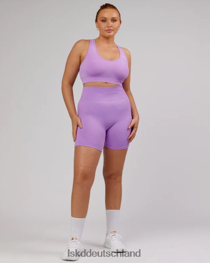 Frauen LSKD Grenzenlose nahtlose mittellange Fahrradshorts – Flieder Bekleidung VD2NLV690