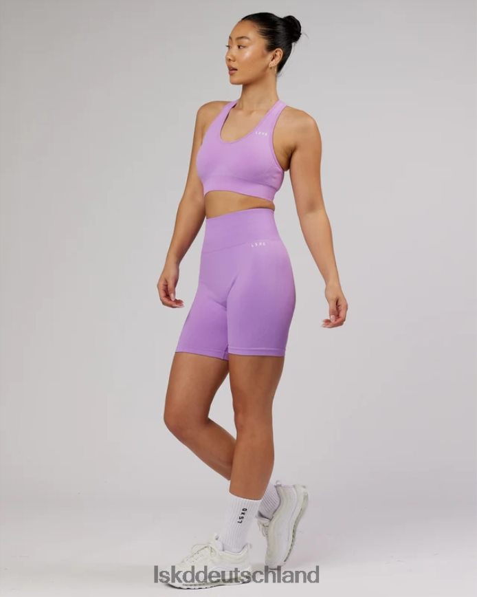 Frauen LSKD Grenzenlose nahtlose mittellange Fahrradshorts – Flieder Bekleidung VD2NLV690
