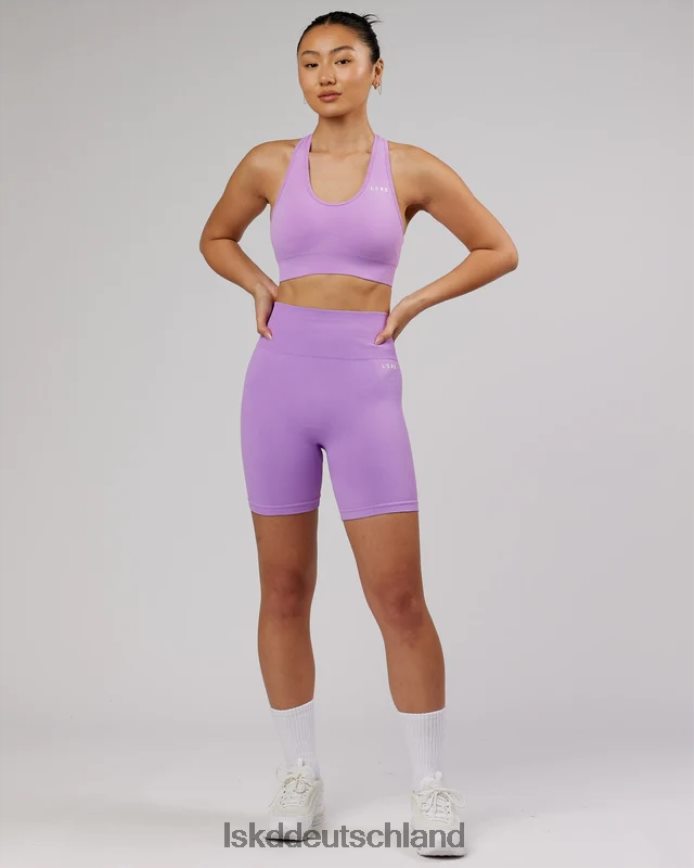 Frauen LSKD Grenzenlose nahtlose mittellange Fahrradshorts – Flieder Bekleidung VD2NLV690