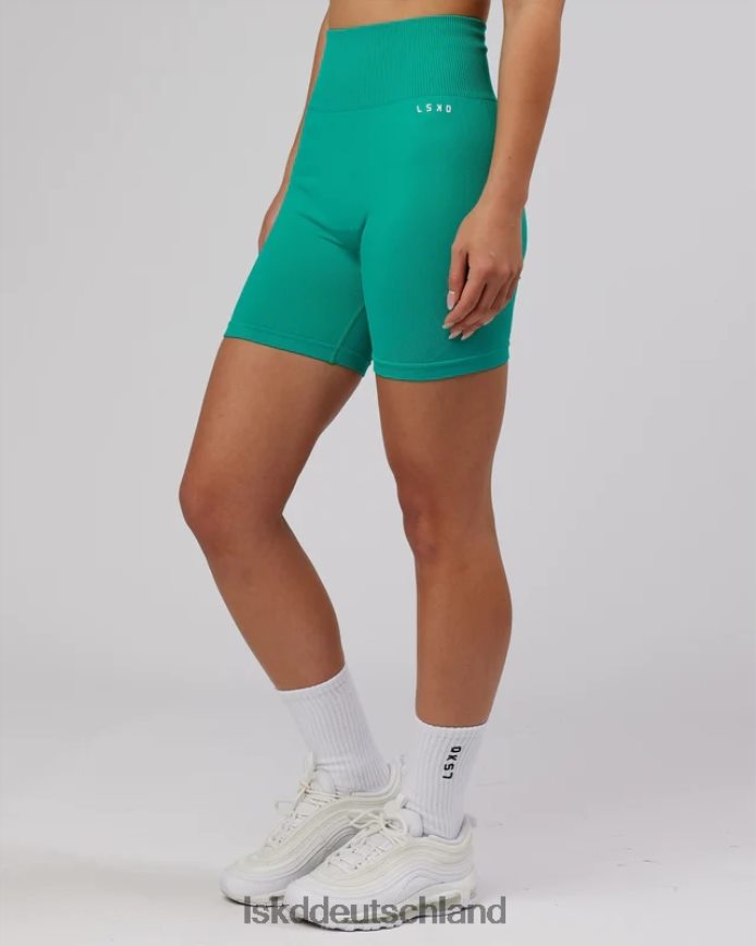 Frauen LSKD Grenzenlose, nahtlose, mittellange Shorts – Hyper Teal Bekleidung VD2NLV686