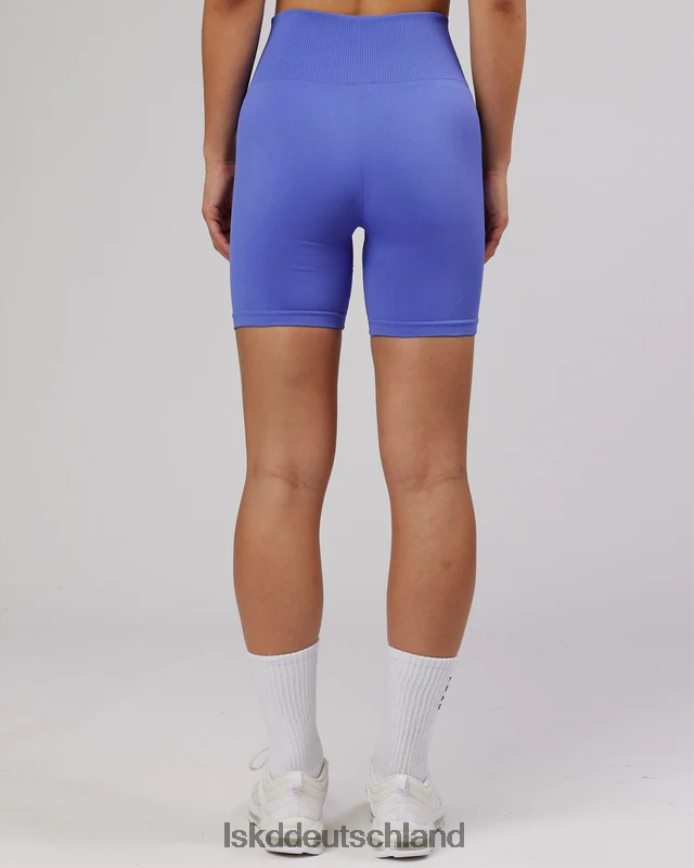 Frauen LSKD Grenzenlose nahtlose mittellange Shorts – Kornblumenblau Bekleidung VD2NLV685