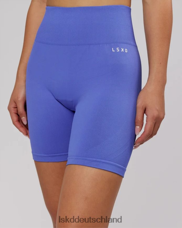 Frauen LSKD Grenzenlose nahtlose mittellange Shorts – Kornblumenblau Bekleidung VD2NLV685