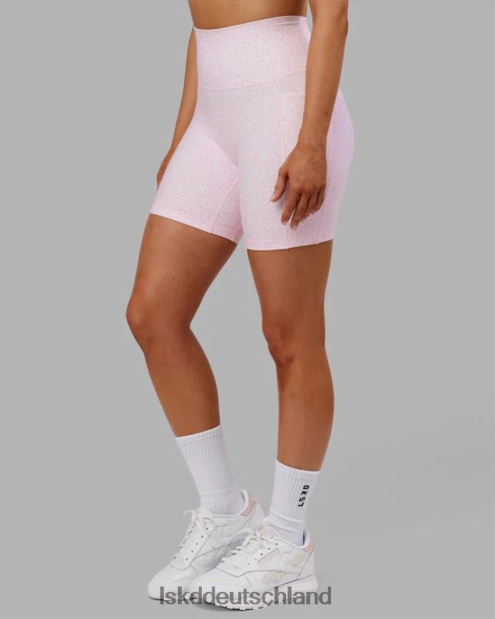 Frauen LSKD Mittellange Fusion-Shorts – Blush Leopard Bekleidung VD2NLV697