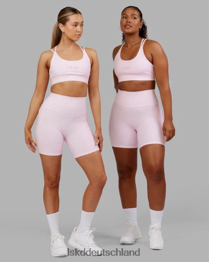 Frauen LSKD Mittellange Fusion-Shorts – Blush Leopard Bekleidung VD2NLV697