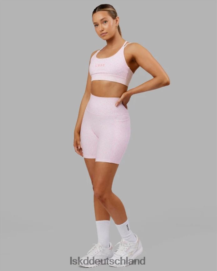 Frauen LSKD Mittellange Fusion-Shorts – Blush Leopard Bekleidung VD2NLV697