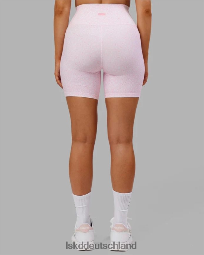 Frauen LSKD Mittellange Fusion-Shorts – Blush Leopard Bekleidung VD2NLV697