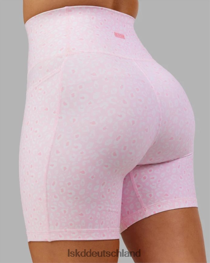 Frauen LSKD Mittellange Fusion-Shorts – Blush Leopard Bekleidung VD2NLV697
