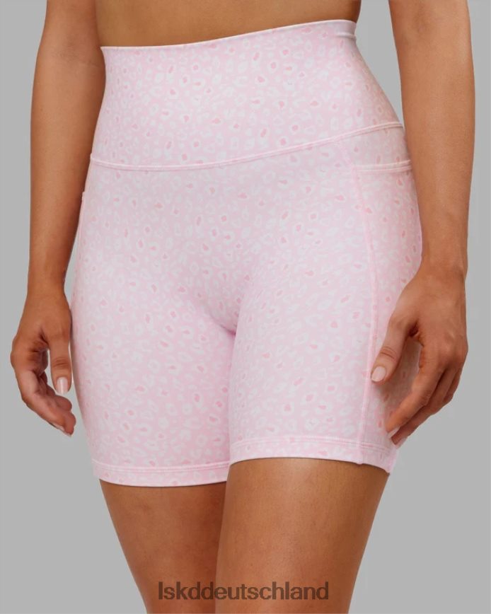 Frauen LSKD Mittellange Fusion-Shorts – Blush Leopard Bekleidung VD2NLV697