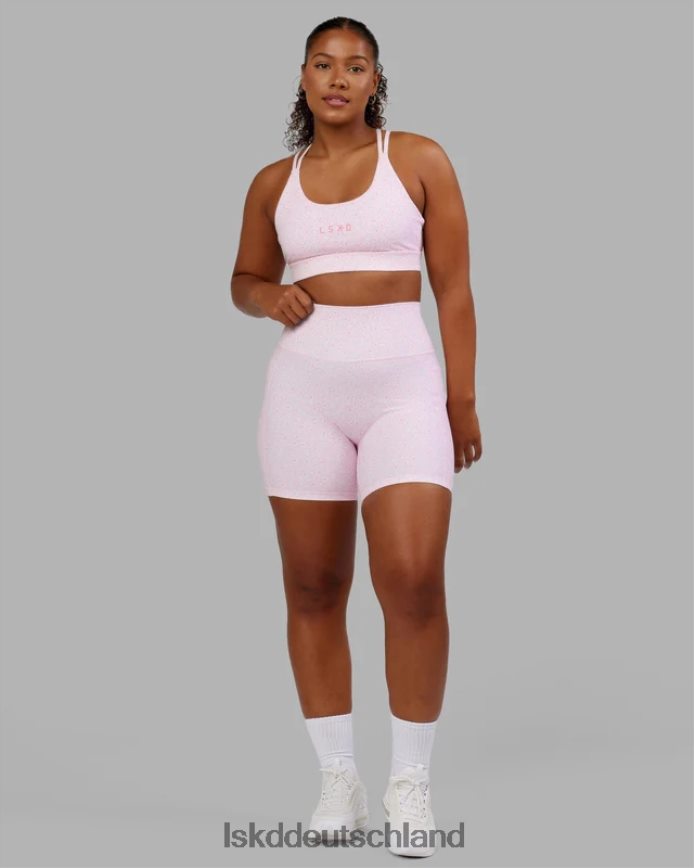 Frauen LSKD Mittellange Fusion-Shorts – Blush Leopard Bekleidung VD2NLV697