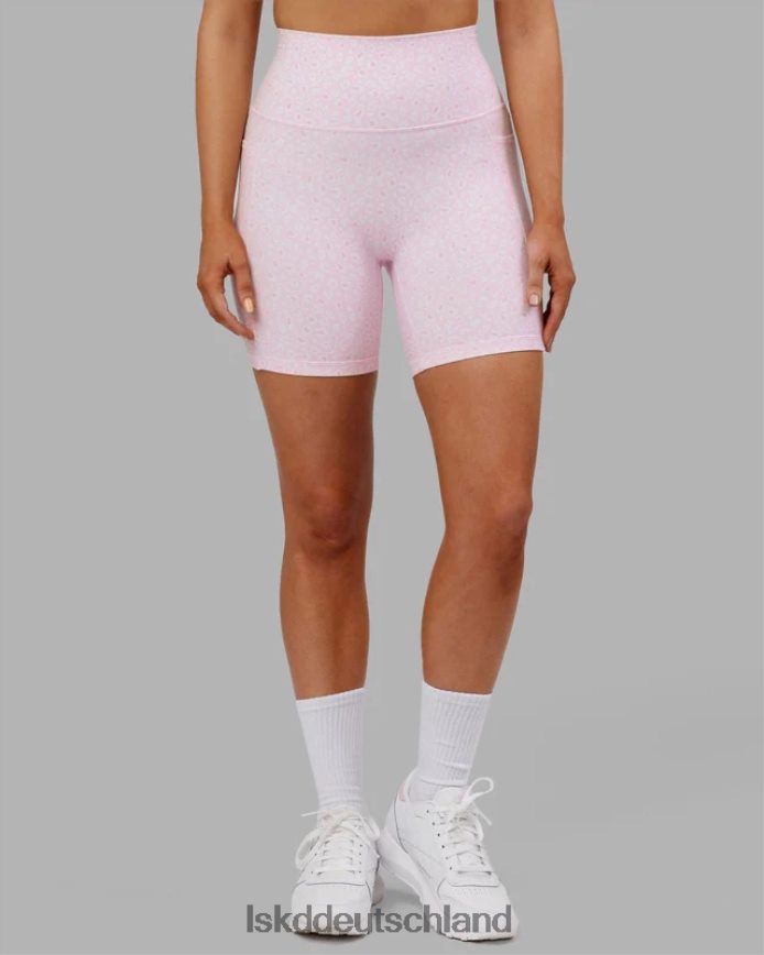 Frauen LSKD Mittellange Fusion-Shorts – Blush Leopard Bekleidung VD2NLV697