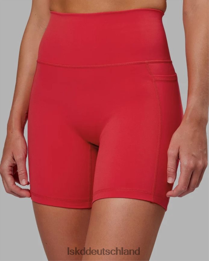 Frauen LSKD Mittellange Fusion-Shorts – Scharlachrot Bekleidung VD2NLV643