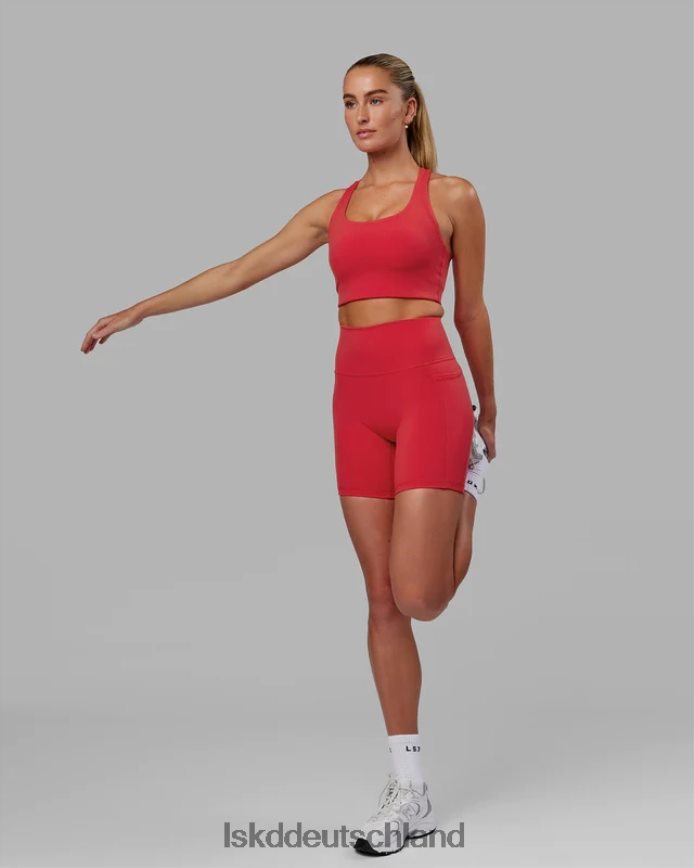 Frauen LSKD Mittellange Fusion-Shorts – Scharlachrot Bekleidung VD2NLV643