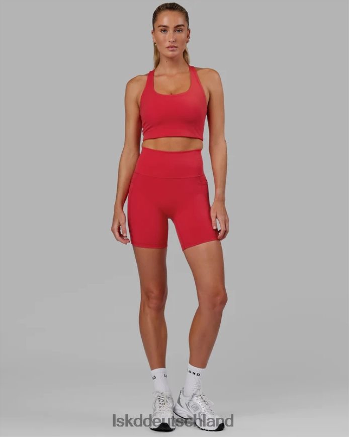 Frauen LSKD Mittellange Fusion-Shorts – Scharlachrot Bekleidung VD2NLV643