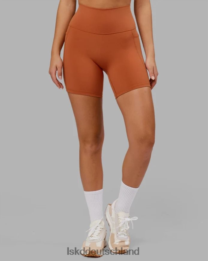 Frauen LSKD Mittellange Fusion-Shorts – kastanienbraun Bekleidung VD2NLV654