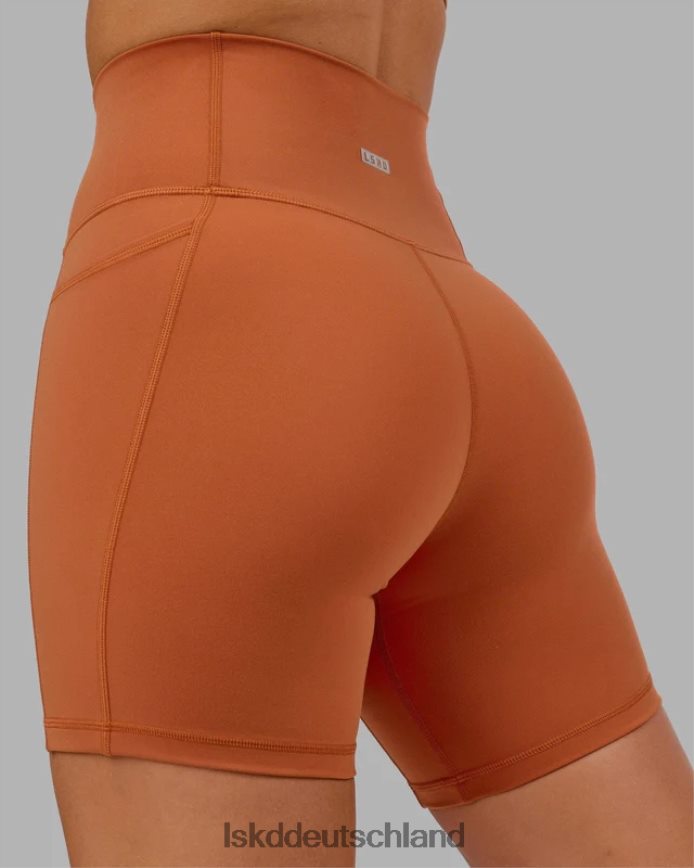 Frauen LSKD Mittellange Fusion-Shorts – kastanienbraun Bekleidung VD2NLV654