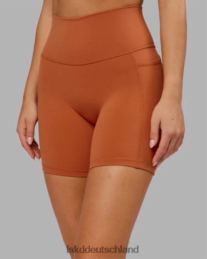 Frauen LSKD Mittellange Fusion-Shorts – kastanienbraun Bekleidung VD2NLV654