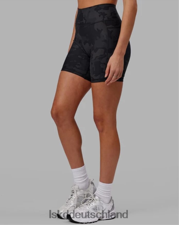 Frauen LSKD Mittellange Fusion-Shorts – schwarzes Tarnmuster Bekleidung VD2NLV556
