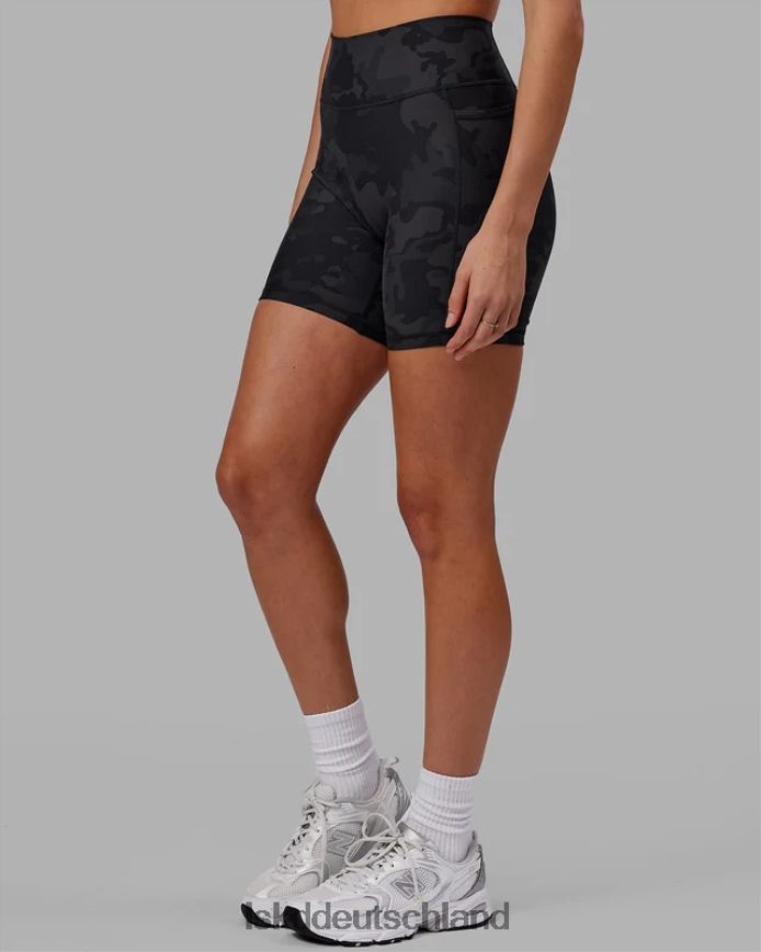 Frauen LSKD Mittellange Fusion-Shorts – schwarzes Tarnmuster Bekleidung VD2NLV556