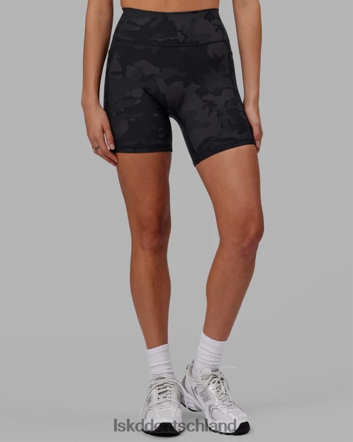 Frauen LSKD Mittellange Fusion-Shorts – schwarzes Tarnmuster Bekleidung VD2NLV556
