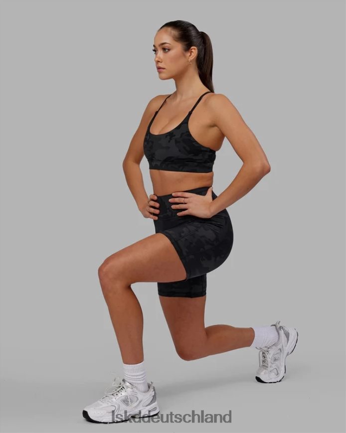 Frauen LSKD Mittellange Fusion-Shorts – schwarzes Tarnmuster Bekleidung VD2NLV556
