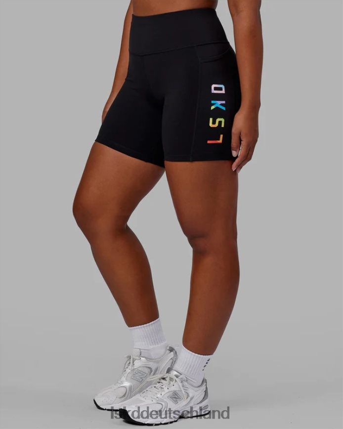 Frauen LSKD Mittellange Rep-Shorts – Pride-Schwarz Bekleidung VD2NLV590