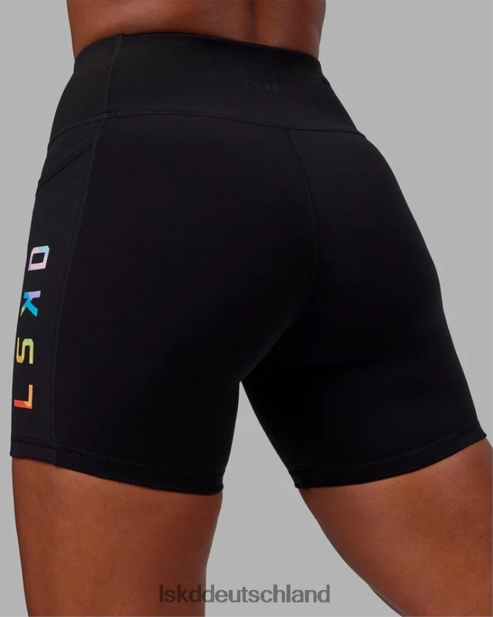 Frauen LSKD Mittellange Rep-Shorts – Pride-Schwarz Bekleidung VD2NLV590