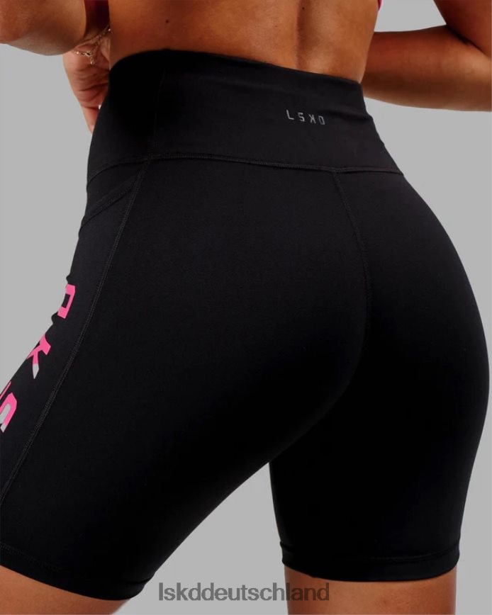 Frauen LSKD Mittellange Rep-Shorts – Schwarz-Boysenberry Bekleidung VD2NLV587