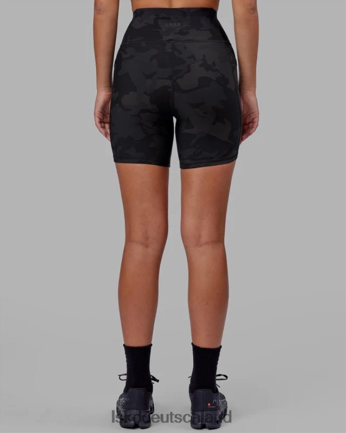 Frauen LSKD Mittellange Rep-Shorts – schwarzes Tarnmuster Bekleidung VD2NLV535