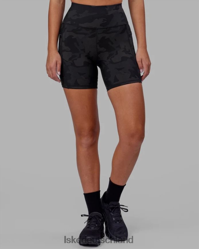 Frauen LSKD Mittellange Rep-Shorts – schwarzes Tarnmuster Bekleidung VD2NLV535