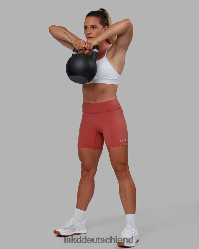Frauen LSKD RXD mittellange Shorts – Mineralrot Bekleidung VD2NLV528