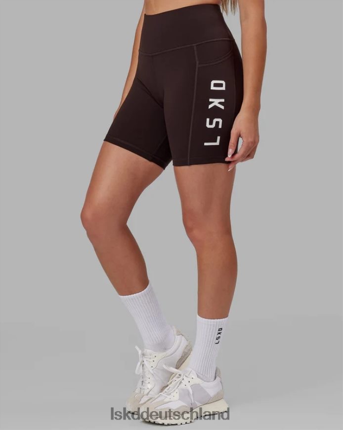 Frauen LSKD Rep-Shorts in mittlerer Länge – dunkles Walnussholz Bekleidung VD2NLV515