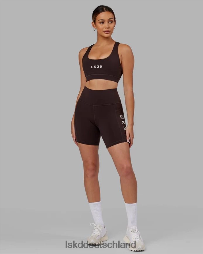 Frauen LSKD Rep-Shorts in mittlerer Länge – dunkles Walnussholz Bekleidung VD2NLV515