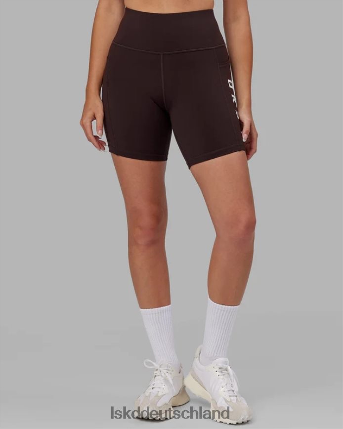 Frauen LSKD Rep-Shorts in mittlerer Länge – dunkles Walnussholz Bekleidung VD2NLV515