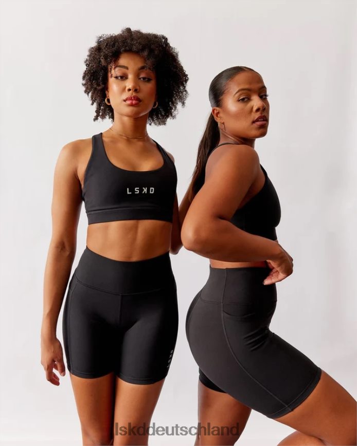 Frauen LSKD Rep mittellanges kurzes kleines Logo – schwarz Bekleidung VD2NLV646