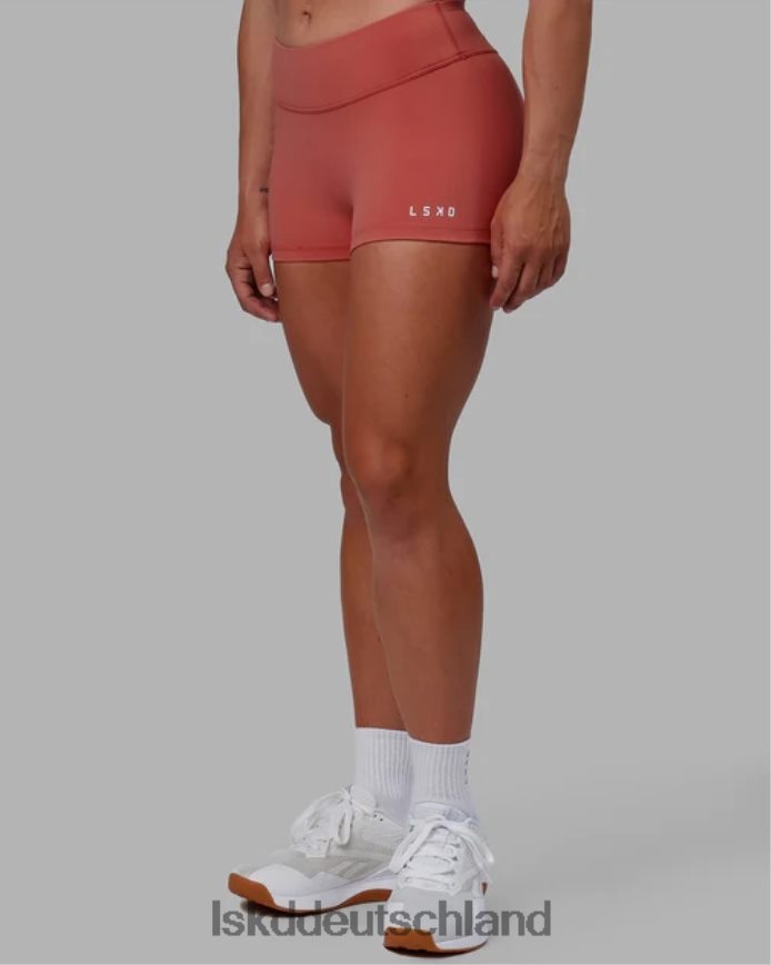 Frauen LSKD Rxd Micro Shorts – Mineralrot Bekleidung VD2NLV527