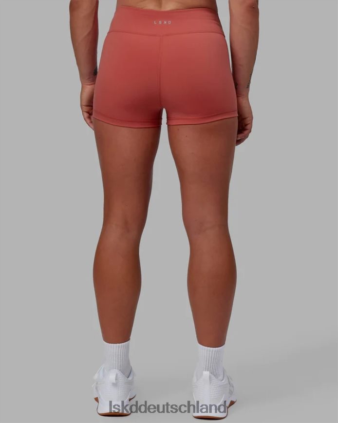 Frauen LSKD Rxd Micro Shorts – Mineralrot Bekleidung VD2NLV527
