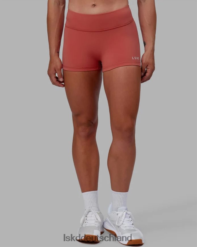Frauen LSKD Rxd Micro Shorts – Mineralrot Bekleidung VD2NLV527