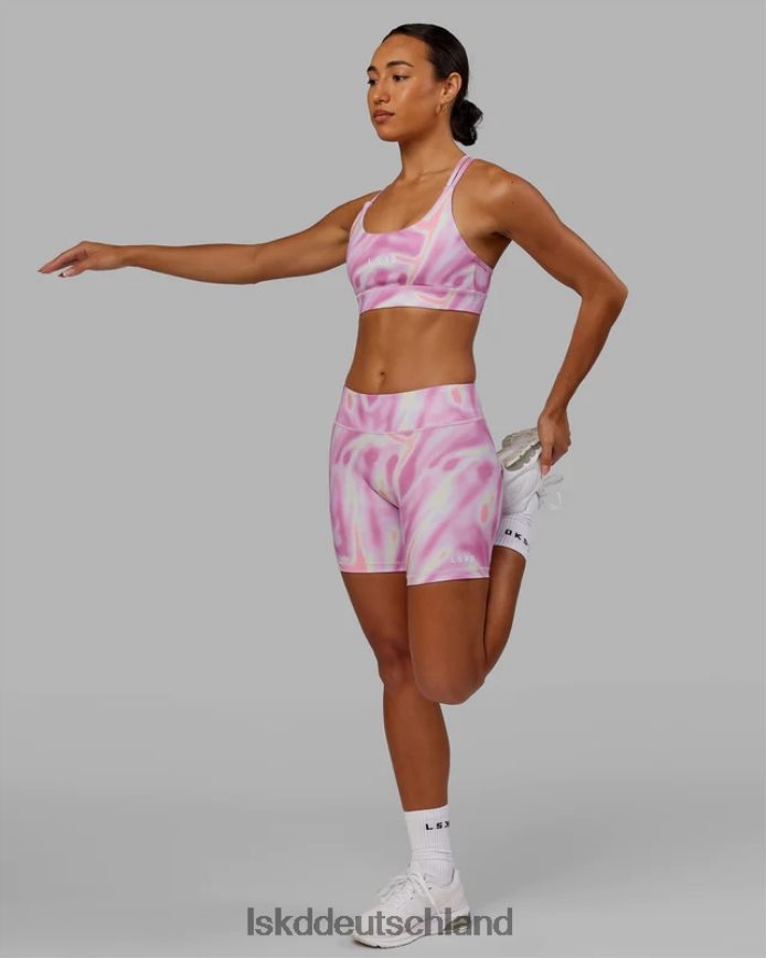 Frauen LSKD Rxd mittellange Fahrradshorts – Euphoria Print-Pink Bekleidung VD2NLV637