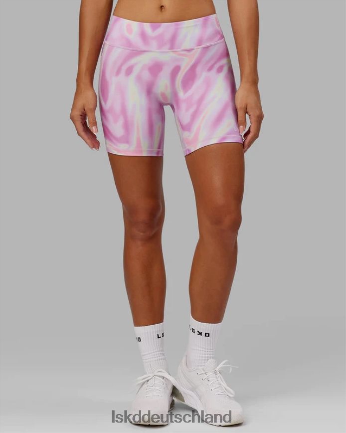 Frauen LSKD Rxd mittellange Fahrradshorts – Euphoria Print-Pink Bekleidung VD2NLV637