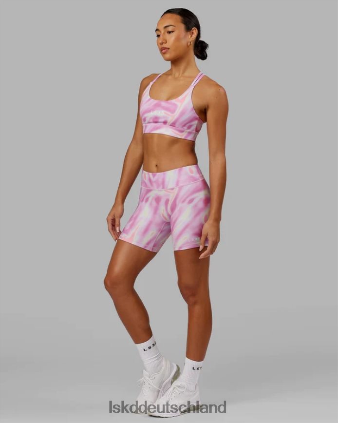 Frauen LSKD Rxd mittellange Fahrradshorts – Euphoria Print-Pink Bekleidung VD2NLV637