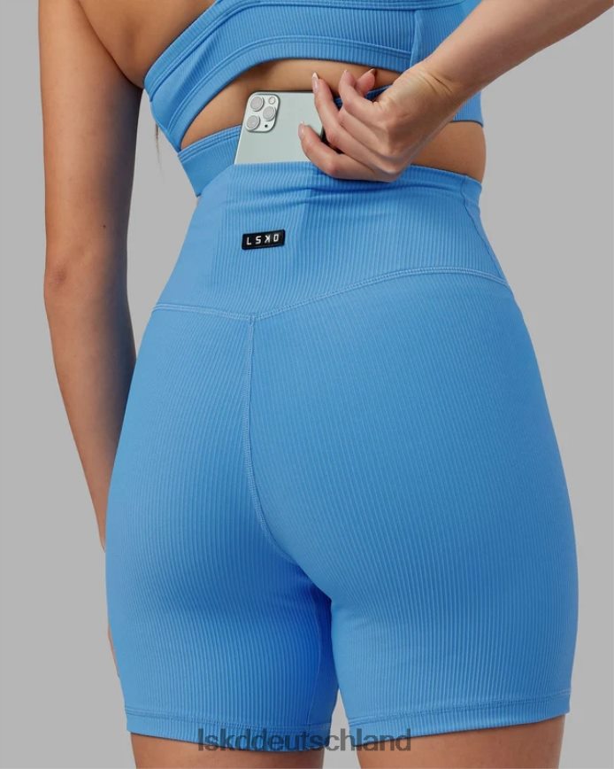 Frauen LSKD Strike gerippte mittellange Shorts – Azurblau Bekleidung VD2NLV633