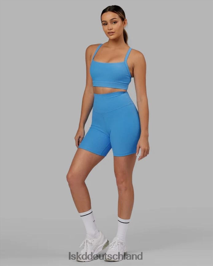 Frauen LSKD Strike gerippte mittellange Shorts – Azurblau Bekleidung VD2NLV633
